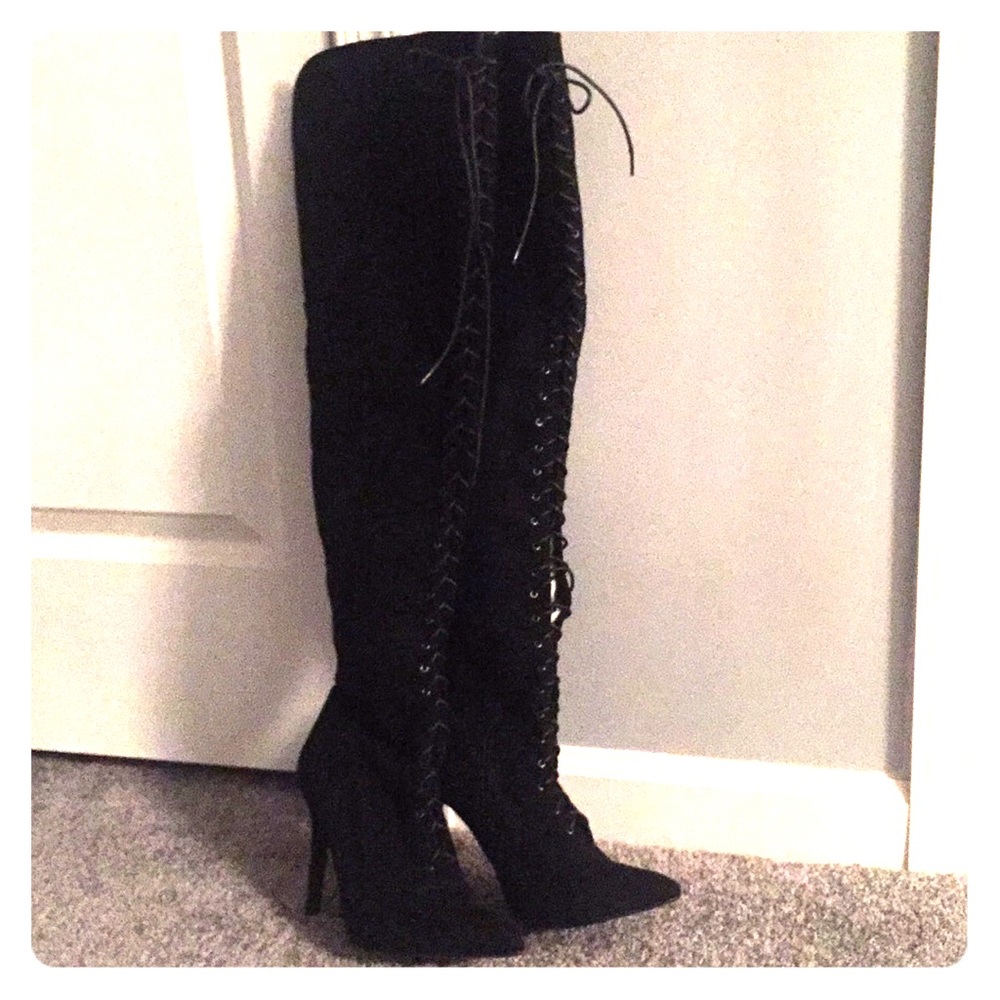 Thigh High Black Boots